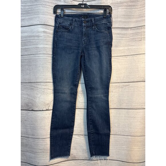 Mother Looker Ankle Fray Jeans Twilight Magic Size 24 - Picture 1 of 4